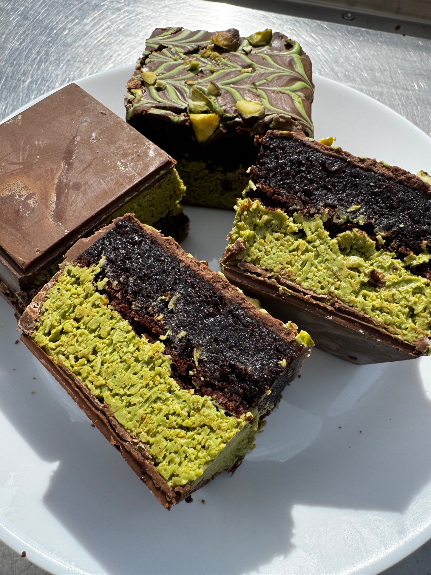 Pistachio Dubai Style Brownie Bar