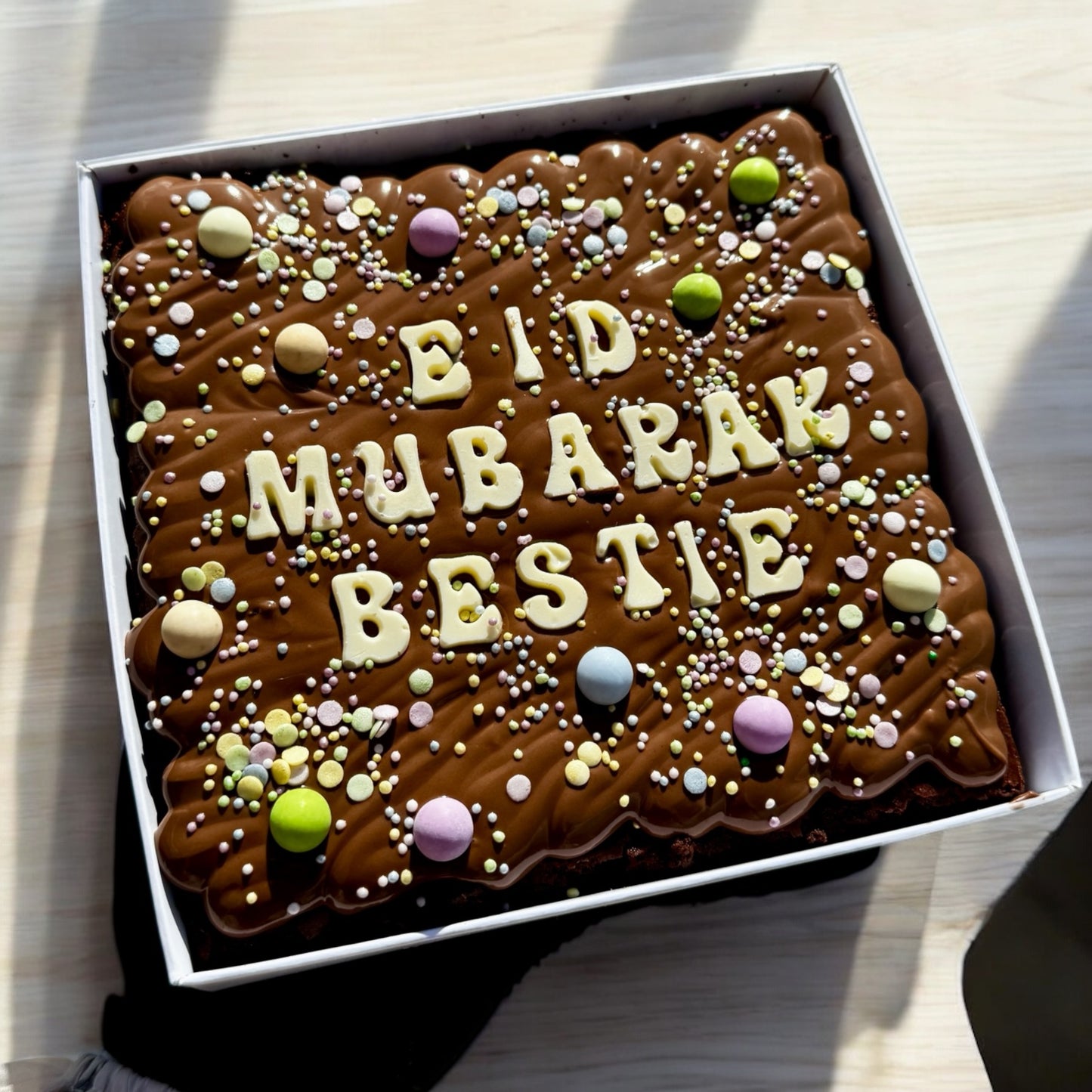 Personalised Eid Brownie Slab